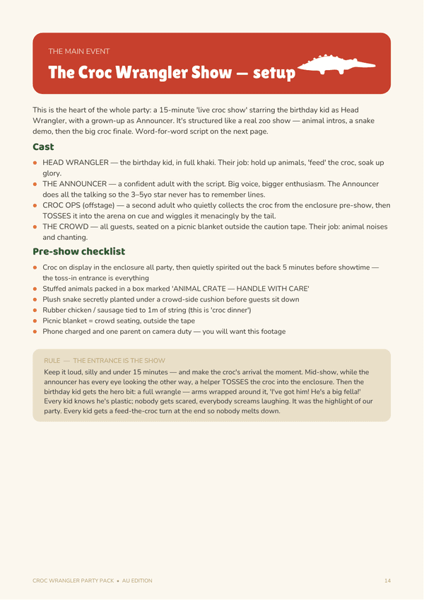 Preview of Croc Wrangler Party Pack page 15