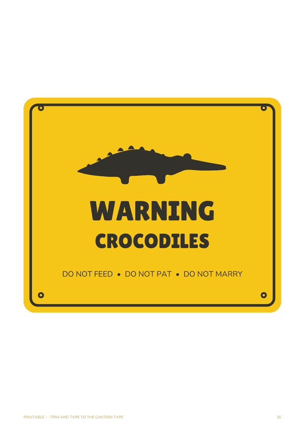 Preview of Croc Wrangler Party Pack page 27