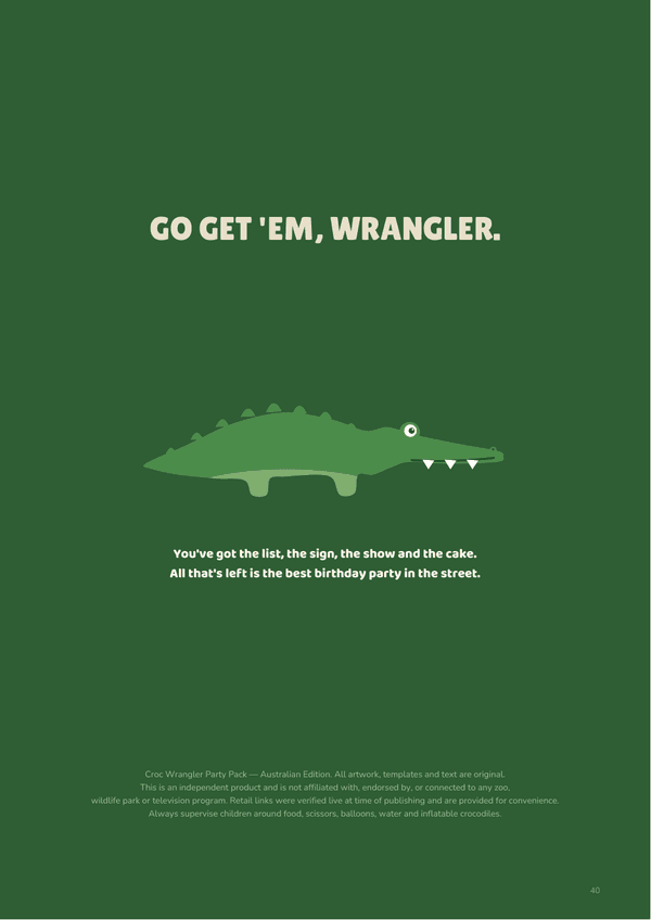 Preview of Croc Wrangler Party Pack page 41